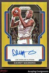 Danny Manning [Gold Prizm] Basketball Cards 2021 Panini Prizm Signatures Prices