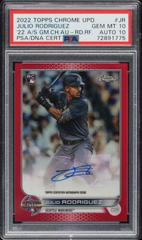 Julio Rodriguez [Red] #AC-JRO Baseball Cards 2022 Topps Chrome Update Autographs Prices