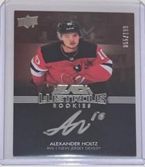 Alexander Holtz Hockey Cards 2021 SPx UD Black Lustrous Rookie Signatures Prices