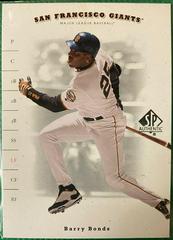 Barry Bonds #66 Baseball Cards 2001 SP Authentic Prices