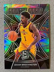 Izaiah Brockington #RA-IBR Basketball Cards 2022 Panini Chronicles Draft Picks Rookie Aura Prices