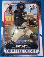 Henry Davis [Autograph] #DB-1 Baseball Cards 2022 Topps Pro Debut Draftee Debuts Prices