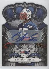 Brandon Spikes [Autograph Blue] Football Cards 2010 Panini Crown Royale Prices