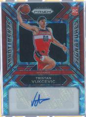 Tristan Vukcevic [Choice Prizm] #2 Basketball Cards 2023 Panini Prizm Sensational Signature Prices