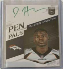DaeSean Hamilton [Green Ink] Football Cards 2018 Donruss Elite Pen Pals Prices