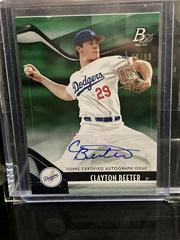 Clayton Beeter [Green Autograph] #TOP-13 Baseball Cards 2021 Bowman Platinum Top Prospects Prices