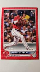 Jarren Duran [Red] #177 Baseball Cards 2022 Topps UK Edition Prices