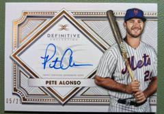 Pete Alonso #DCA-EJ Baseball Cards 2022 Topps Definitive Autograph Collection Prices