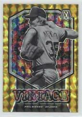 Phil Niekro [Reactive Orange] Baseball Cards 2021 Panini Mosaic Vintage Prices