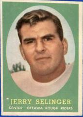 Jerry Selinger Football Cards 1958 Topps CFL Prices