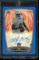 Teddy Bridgewater [Blue Refractor] #14 Football Cards 2014 Bowman Chrome Rookie Autograph Prices