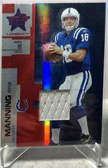Peyton Manning [Material Ruby] Football Cards 2007 Leaf Rookies & Stars Longevity Prices