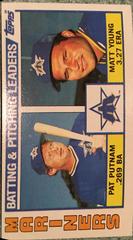 Mariners Batting & [Pitching Leaders] #336 Baseball Cards 1984 Topps Prices