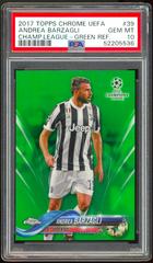 Andrea Barzagli [Green Refractor] #39 Soccer Cards 2017 Topps Chrome UEFA Champions League Prices