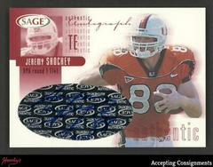 Jeremy Shockey [Red] #A37 Football Cards 2002 Sage Autographs Prices