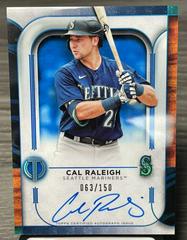 Cal Raleigh [Blue] Baseball Cards 2022 Topps Tribute Autographs Prices
