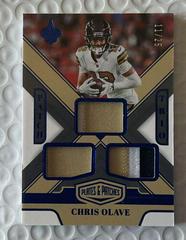 Chris Olave #PT-CO Football Cards 2023 Panini Plates and Patches Patch Trio Prices