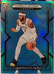 Carmelo Anthony [Blue Flood] #104 Basketball Cards 2021 Panini Obsidian Prices