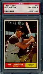 Bill Virdon #70 Baseball Cards 1961 Topps Prices