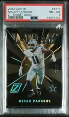 Micah Parsons [Gold] #ZT-15 Football Cards 2022 Panini Zenith Z Team Prices