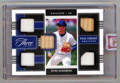 Ryne Sandberg [Black] #FCS-RS Baseball Cards 2022 Panini Three and Two Full Count Swatches Prices