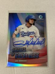 Luis Rodriguez #SGA-LR Baseball Cards 2022 Bowman Chrome Shades of Greatness Autographs Prices
