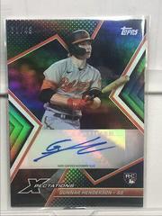 Gunnar Henderson [Iridescent] Baseball Cards 2023 Topps Xpectations Autographs Prices