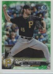 Gerrit Cole [Green Refractor] #92 Baseball Cards 2017 Bowman Chrome Prices