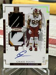 Chase Young [Helmet, Patch Autograph Glove] #116 Football Cards 2020 Panini Impeccable Prices