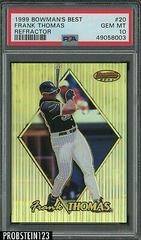 Frank Thomas [Refractor] #20 Baseball Cards 1999 Bowman's Best Prices