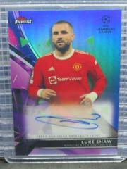 Luke Shaw [Blue] Soccer Cards 2021 Topps Finest UEFA Champions League Autographs Prices