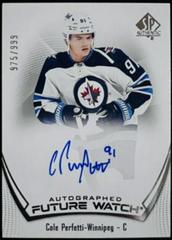 Cole Perfetti [Autograph] Hockey Cards 2021 SP Authentic Prices