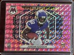 Jordan Addison [Pink Fluorescent] #ND-14 Football Cards 2023 Panini Mosaic NFL Debut Prices