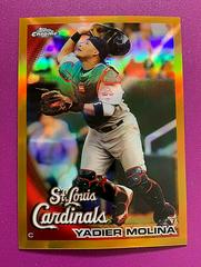 Yadier Molina [Gold Refractor] Baseball Cards 2010 Topps Chrome Prices
