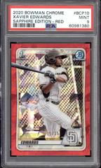 Xavier Edwards [Red Refractor] #BCP-10 Baseball Cards 2020 Bowman Chrome Prospects Prices