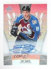 Joe Sakic [Autograph] Hockey Cards 2021 SP Game Used Purity Prices
