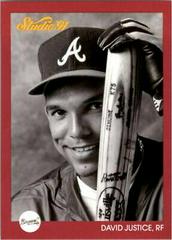 David Justice #146 Baseball Cards 1991 Studio Prices