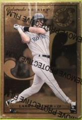 Larry Walker [Gold Promo] #37 Baseball Cards 1996 Leaf Steel Prices