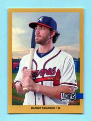 Dansby Swanson [Gold] Baseball Cards 2017 Topps Archives Snapshots Prices