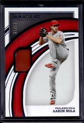 Aaron Nola [Blue] #60 Baseball Cards 2022 Panini Immaculate Prices