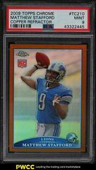 Matthew Stafford [Copper Refractor] Football Cards 2009 Topps Chrome Prices