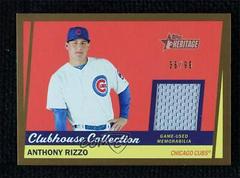 Anthony Rizzo #CCR-AR Baseball Cards 2016 Topps Heritage Clubhouse Collection Relics Prices