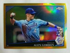 Alex Gordon [Gold Refractor] #40 Baseball Cards 2009 Topps Chrome Prices