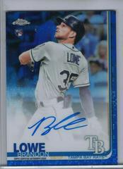 Brandon Lowe [Blue Refractor] #RA-BL Baseball Cards 2019 Topps Chrome Rookie Autographs Prices