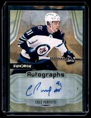 Cole Perfetti #AR-CP Hockey Cards 2021 Upper Deck Synergy Autograph Rookies Prices