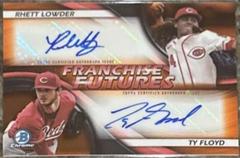 Ty Floyd, Rhett Lowder [Orange] #FFDA-LF Baseball Cards 2023 Bowman Draft Franchise Futures Dual Autographs Prices
