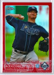 Alex Cobb [Red Refractor] #33 Baseball Cards 2015 Topps Chrome Prices