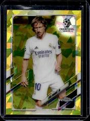 Luka Modric [Yellow] #75 Soccer Cards 2020 Topps Chrome UEFA Champions League Sapphire Prices