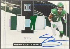 Ahmad 'Sauce' Gardner [Helmet Nameplate Autograph] #131 Football Cards 2022 Panini Impeccable Prices