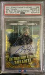 Brett Baty [Gold Interstellar] #ETA-BB Baseball Cards 2023 Topps Cosmic Chrome Extraterrestrial Talent Autographs Prices